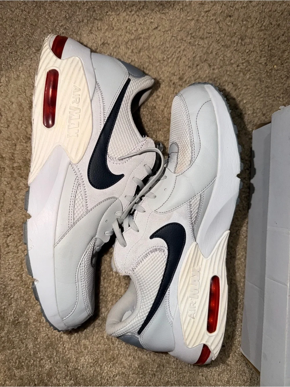 Nike Air Max Excee White Grey Black Red Men’s Size 14